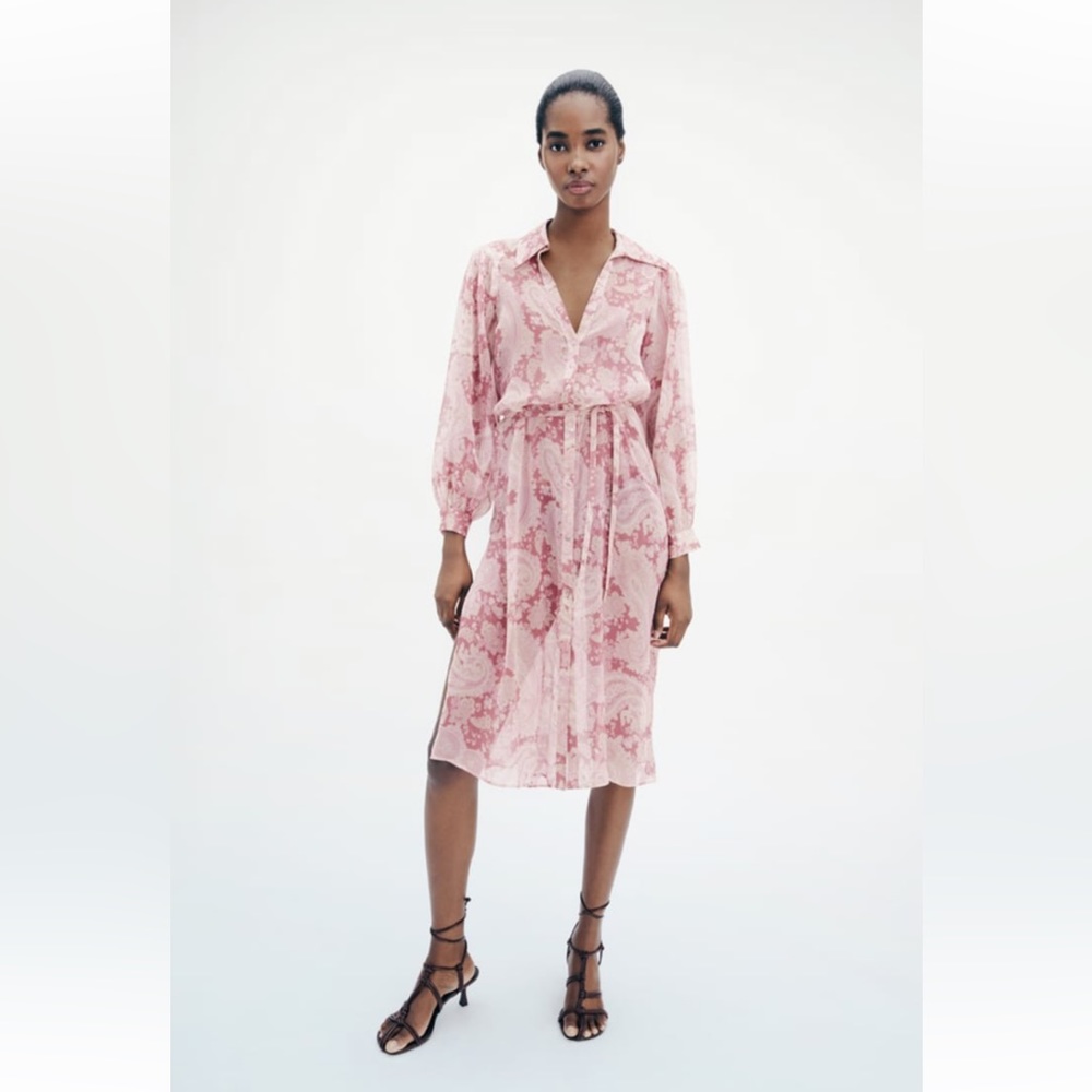 ZARA paisley print over sized blouse (NEW) M